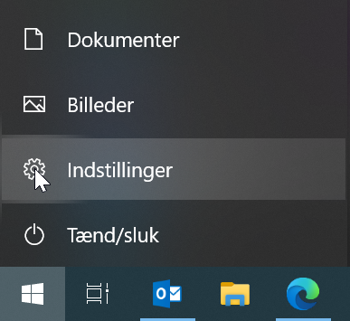 Windows Indstillinger